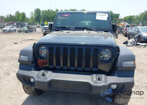 2021 Jeep Wrangler Unlimited Sport Altitude 4X4 из США, поврежденный, VIN 1C4HJXDG2MW789125